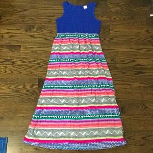 Gymboree long dress size 8 g barely used w pattern